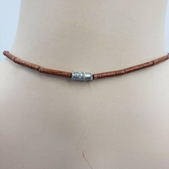 Tribal African Safari Zebra Pendant Necklace 19" - Picture 11 of 11